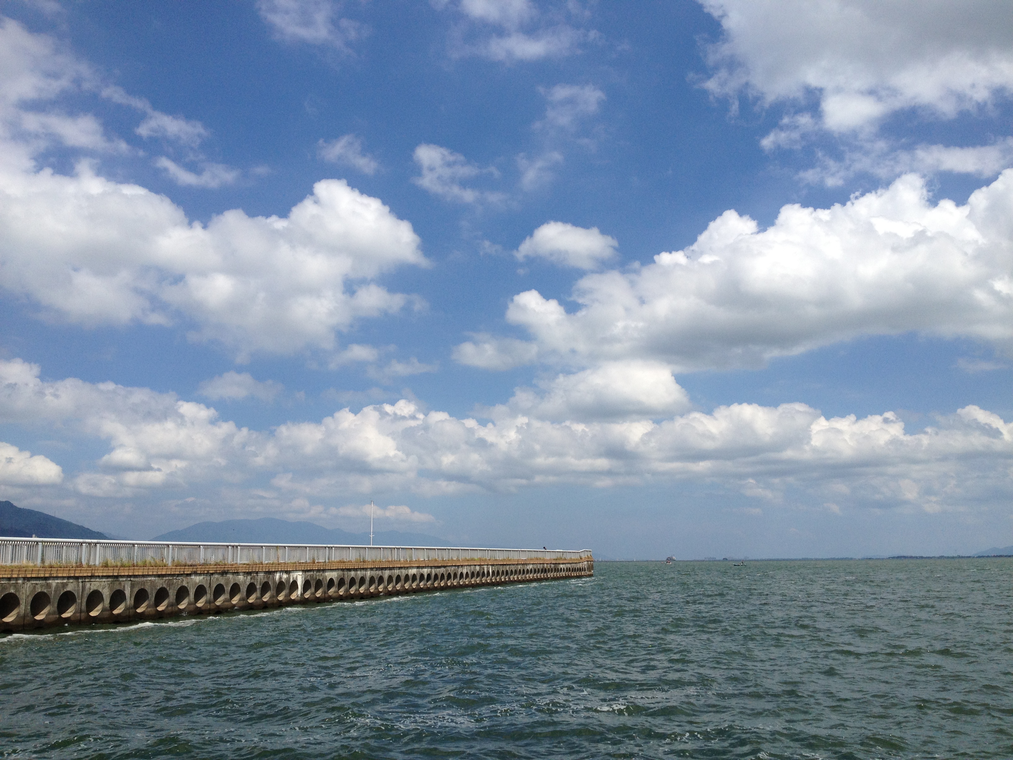 琵琶湖の風を感じながら